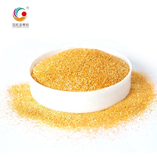 PET Gold Series Glitter Powder 1/8" Hexagon for Screen Printing