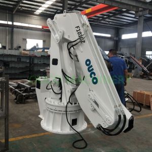 Hydraulic Folding 8M Steel 0.6T Offshore Pedestal Crane