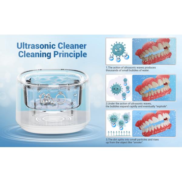 UV LED Light Ultrasonic Jewelry Cleaner