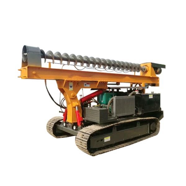 Ground Screw Helical Construction Pile Drilling Machine With 4105 Turbocharged