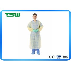China Fluid Resistant Nonwoven Isolation Gown With Elastic Cuff on sale
