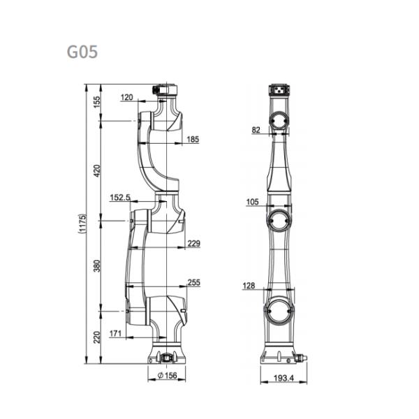 6 Axis Collaborative Kuka Robot Arm G05 Lightweight