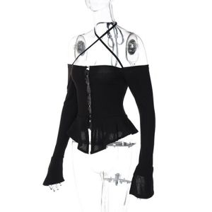 OEM maufactory Women'S Clothing Polyester Cotton Custom Apparel Long Sleeve Sexy