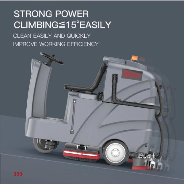 Electric Concrete Floor Cleaner Machine Heavy Duty Battery Powered OEM
