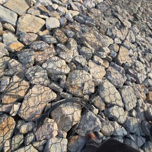 Large Stock PVC Coated 2*1*1m Galvanized Gabions For Galvanized Stone Gabion