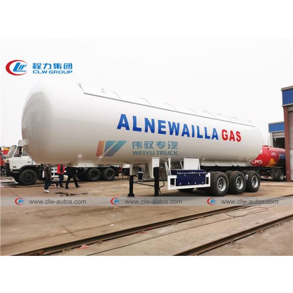 Buy FUWA Axle 25T 54000L LPG Tanker Trailer With Sun Shelter at wholesale prices
