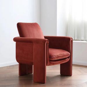 Comfortable Luxury Velvet Stylish Fabric Armchair 900mm Height