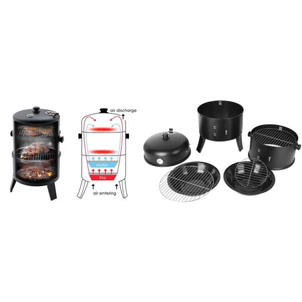 Camping Brazier Bonfire Fire Bowl Basket BBQ Grill Portable Outdoor Firepit Steel Fire Pit