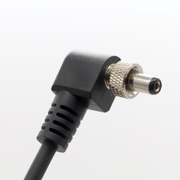 OEM Screw Locking 90 Degree Right Angle 5V 12V Male to Female 5.5x2.1mm 5.5X2.5mm DC Power Cable