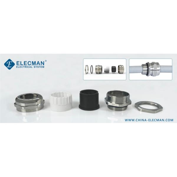 Nickel Plated Brass Waterproof Cable Gland Threaded Type