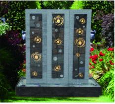 Decorative Indoor Wall Cast Stone Garden Fountains High Grade Hand Carved