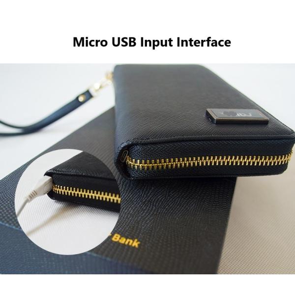 Zipper Closure 5V2A 6000mAh Wallet Power Bank MSDS