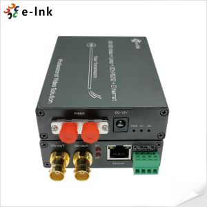China 12G-SDI Fiber Converter 4K@60Hz Gigabit Ethernet 80km Dual RS485 Control on sale