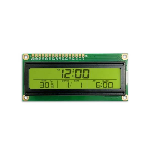 Buy 16x2 Monochrome Lcd Display Module With ST7066U-0R Driver IC at wholesale prices