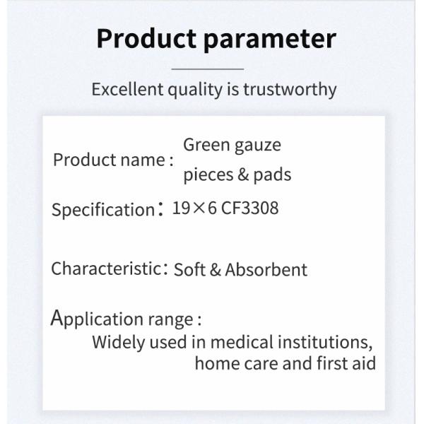 Medical Gauze Pad Gauze Swab with Blue Color