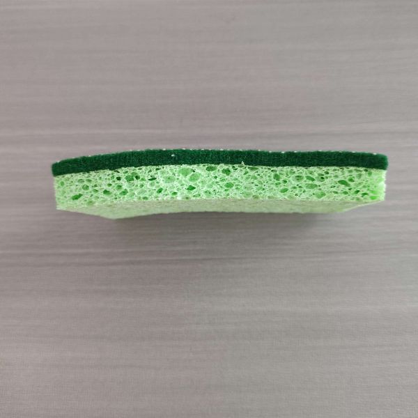 Customizable Eco-Friendly Kitchen Sponge Scourer with 100% Biodegradable Materials and Highly Effective Cleaning Power