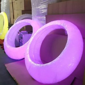 Outdoor Entertainment colorful hanging swing chair lighting Remote Control LED