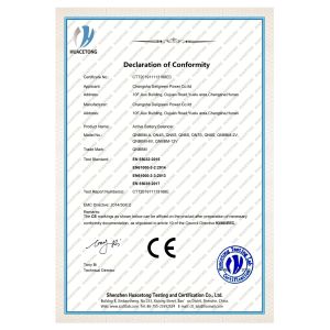 Deligreen Power Co.,ltd Certifications