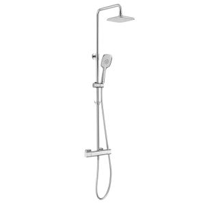 China 205×205mm Bathroom Shower Thermostatic 3 Function Hand Shower on sale