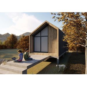 Light Steel Frame Prefabricated Manufactured Homes Garden Studio Modern Design