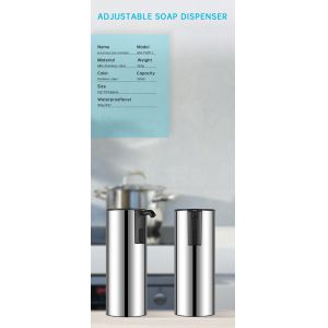 Automatic Touch Free Liquid Soap Dispenser 304 Stainless Metal Body