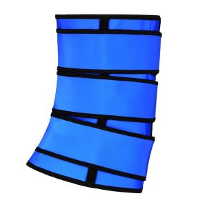 YKK Zipper 3 Belts Waist Trainer Blue Plus Size Waist Trainer For Lower Belly