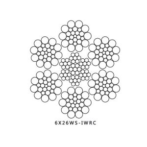 Laid 6X19S 190mm 1960mpa Galvanized Steel Wire Rope