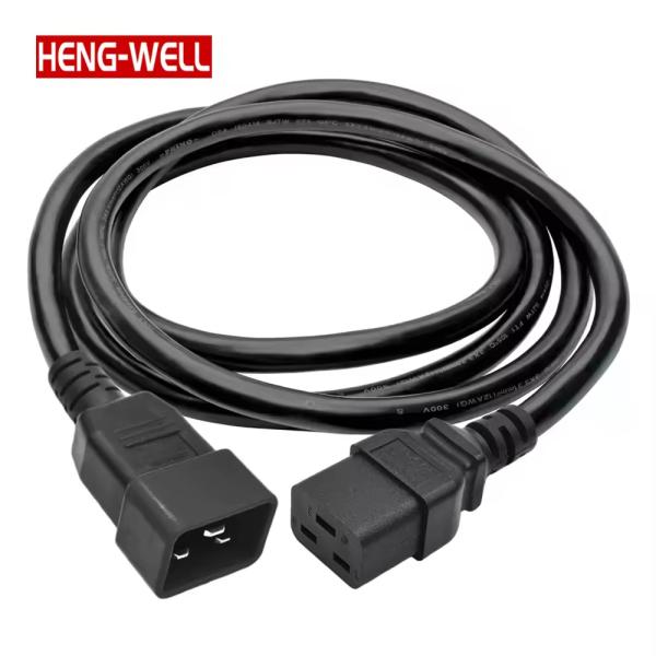 Buy Heavy-Duty 16A 20A 250V 2.5mm2 6 Ft (1.83 M) Power Cord for Computer C19 C20 Immersion Cooling System Male Female IEC End Type at wholesale prices