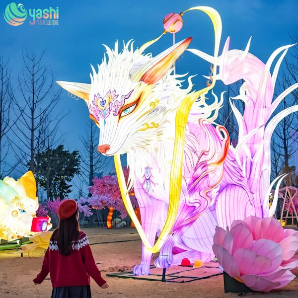 Buy Custom LED Fox Lanterns for Theme Parks & Events at wholesale prices