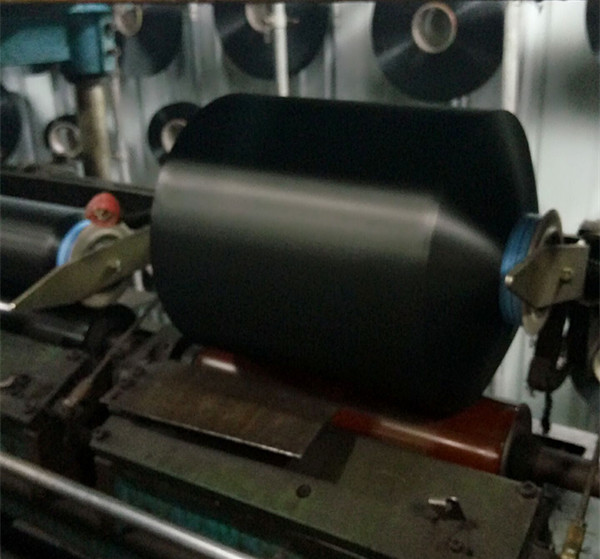 50D / 24F SD SIM Polyester DTY Yarn Raw White / Black For Weaving , Industrial Knitting