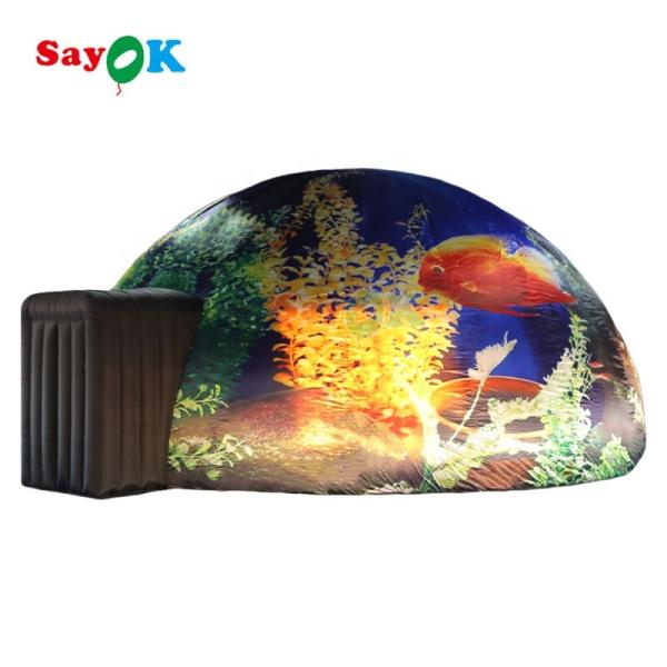 Customizable Size Inflatable Planetarium with Emergency Escape and Free 3D