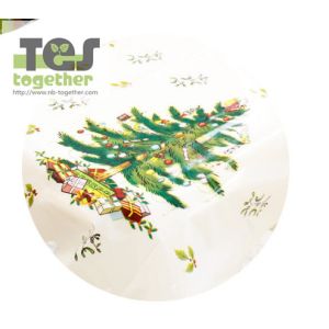New Christmas disposable PVC tablecloth，with different Cartoon designs