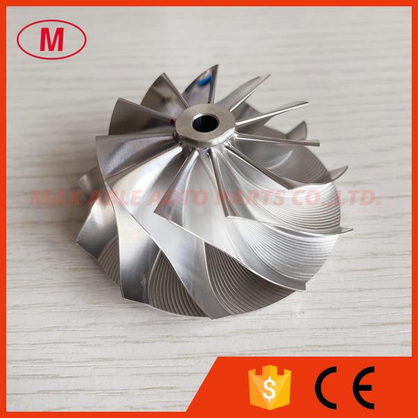 GT15-25 45.47/60.48mm 11+0 blades high performance turbocharger milling/aluminum 2618/billet compressor wheel