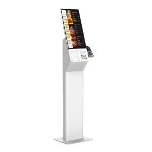 21.5 Inch Self Ordering Machine With Thermal Printer And QR Scanner Credit Card