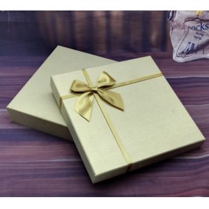 Matt Lamination Butterfly Ribbon Closure Rigid Cardboard Gift Boxes
