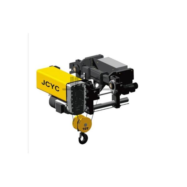 2 T To 20t Yellow Color Low Headroom Hoist , Single Girder Electric Rope Winch