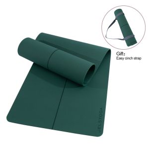 Large Exercise TPE Yoga Mat With Good Grip Performance Recyclable
