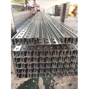 PPGI Solar Strut Roll Forming Machine Pop Channel 45kw