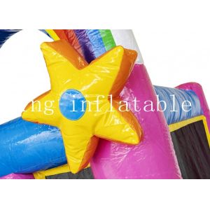 EN71 Magic Unicorn Inflatable Combo Bounce House With Slide