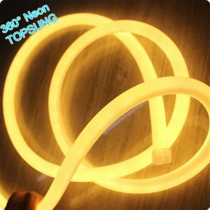120LED/M led neon rope light 360 degree 16mm mini PVC warm white neon flex DC12V