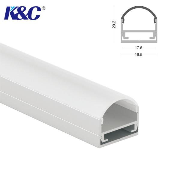 Buy 6063 T5 LED Aluminum Alloy Channel Sandblasting 17mm PCB Width at wholesale prices