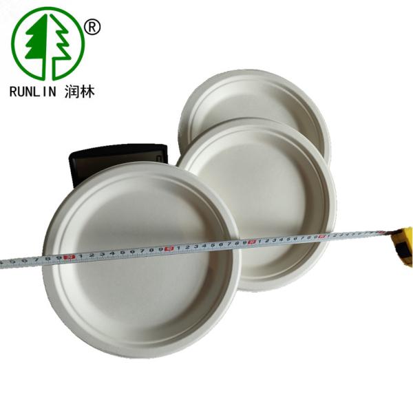FDA 9in Biodegradable Sugarcane Bagasse Plates Disposable Dishware Wedding Pulp