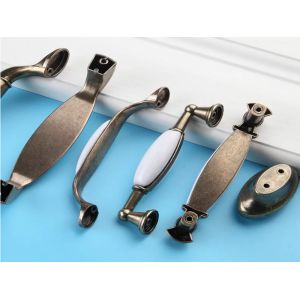 Cabinet Porcelain Handles And Knobs Zinc Dresser Handles Pattern Ceramic