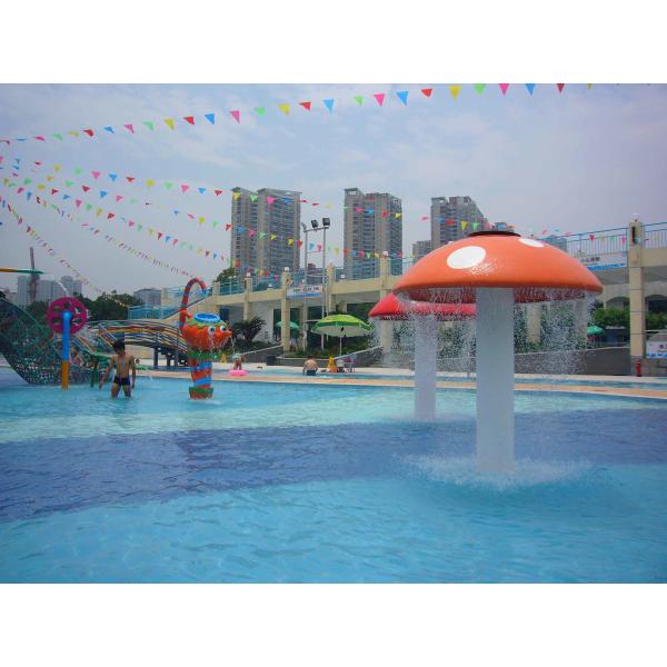 Carp Spray Park Fiberglass Water Park Equipment , Water Play Equipment