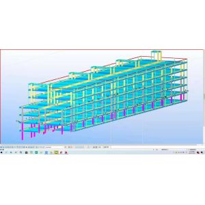 Grey Paint Floor Decking Garage Steel Frame For High Building