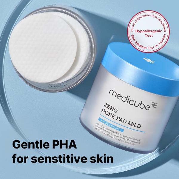 Breakout-Prone Skin Exfoliating Toner Pads Medicube Red Succinic Acid Panthenol Facial Peeling Pads with Niacinamide AHA BHA