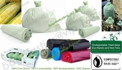 En13432 certified compostable bag on roll, 100% Compostable Vest Carrier Plastic