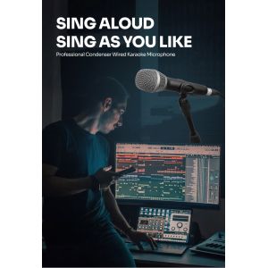 XLR Cable Handheld Condenser Microphone Youtube Podcasting Gaming Microphone