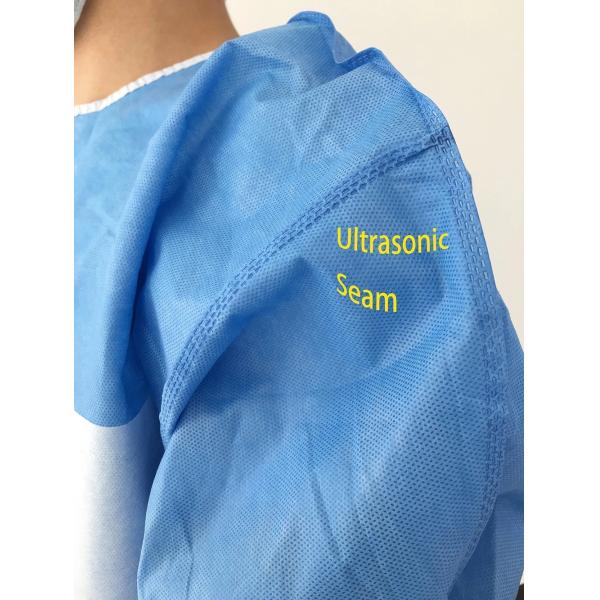 Heat Sealing SMS Surgical Disposable Medical Gowns S-3XL With Towel