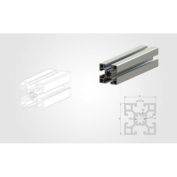 Buy 4080 T Slotted Aluminium Extrusion Profile 45 Series Customized at wholesale prices